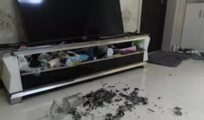 鹤壁一市民正在看电视 电视柜的玻璃面突然爆裂为何