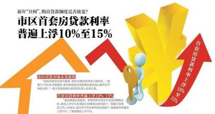 清远市区首套房贷款利率普遍上浮10%至15%
