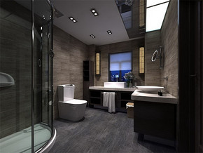 现代风格浴室家装效果图