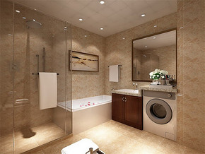 中式风格浴室家装效果图
