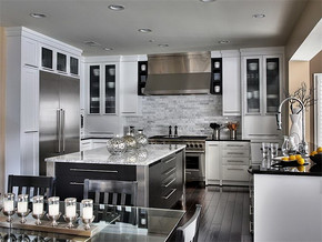 现代风格新房厨房装修效果图