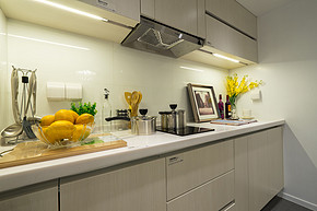 现代一室一厅小户型厨房装修效果图