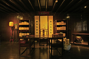 古色古香中式风格书房装修效果图