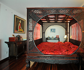 古色古香的中式风格卧室设计图