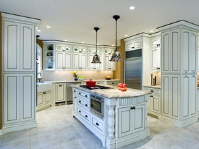 欧式风格白色厨房装修效果图