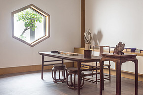 中式古典风格韵味书房设计效果图欣赏