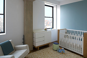 超有爱的现代风婴儿房装修高清完整图