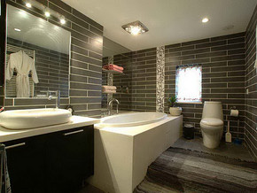 日式风格浴室家装效果图