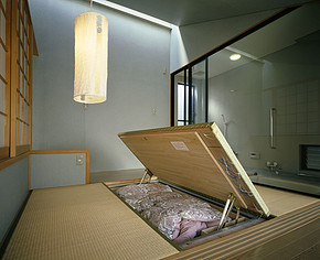 空间0浪费日式卧室榻榻米床装修效果图