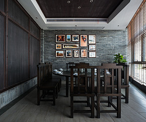 新中式风格别墅餐厅设计效果图鉴赏