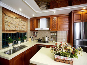 欧式风格普通家庭厨房装修效果图
